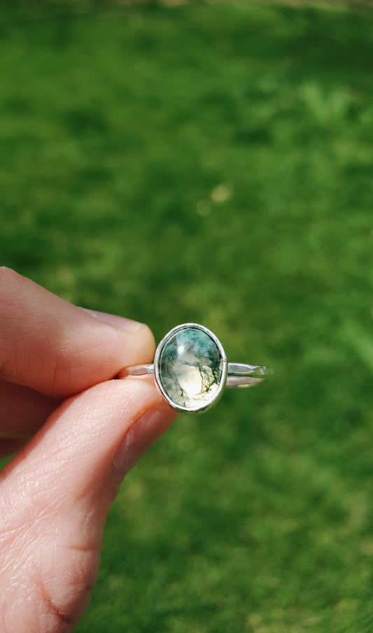 MOSS AGATE, TEXTURED- 8.5